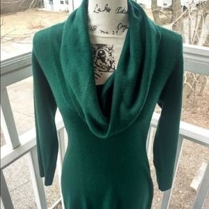 Dress Barn Green Sweater dress size medium.